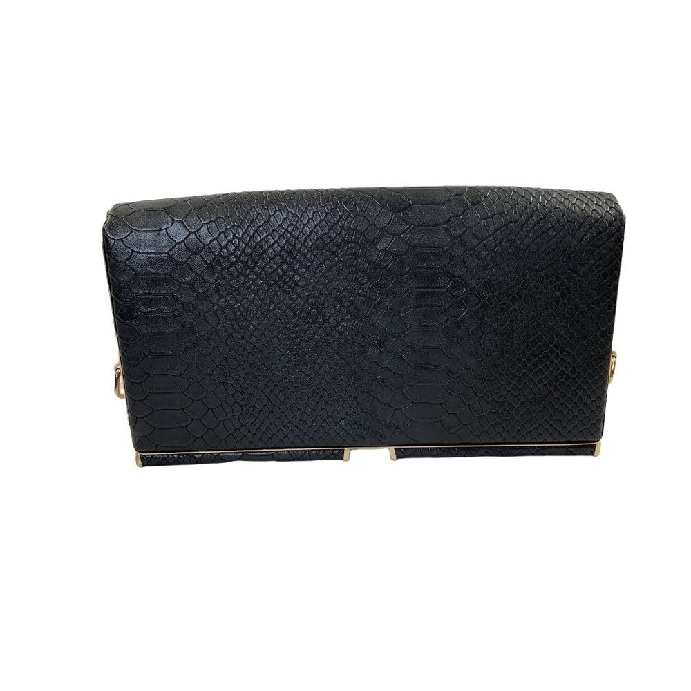 Dressbarn Women's Black & Gold Clutch Bag